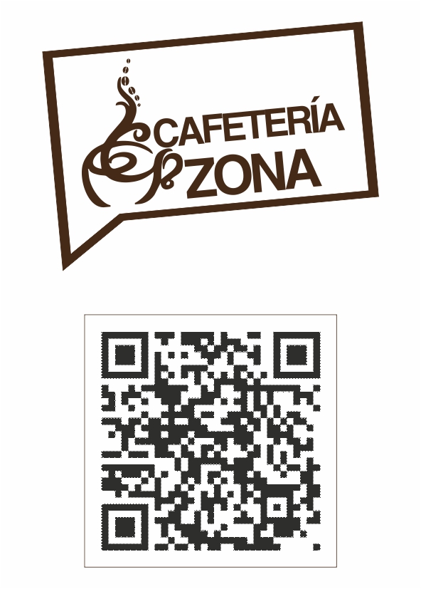 Carta digital de la Cafetería Zona en Padrón