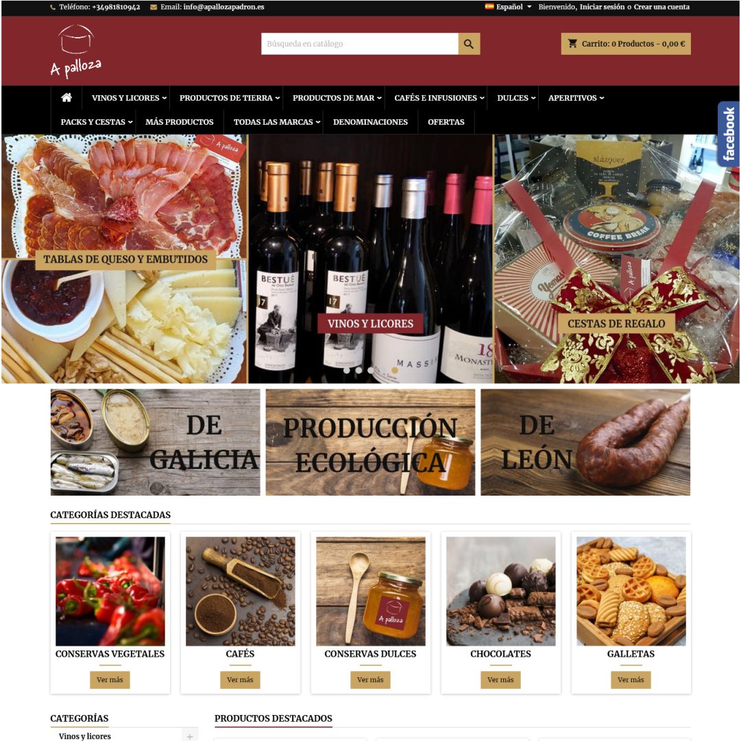 Tienda Web A Palloza